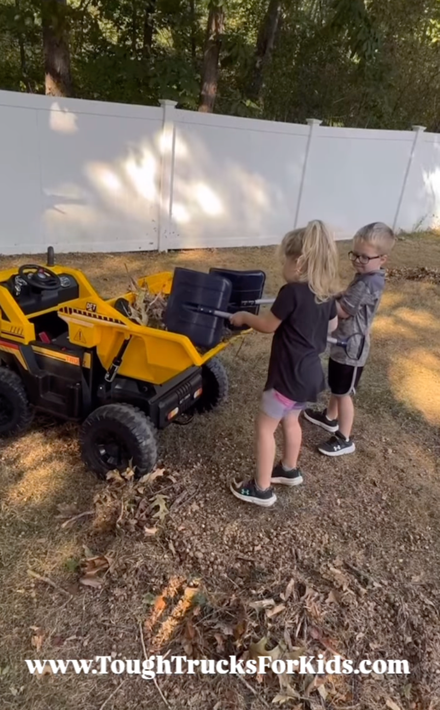 kids dump truck ride-on