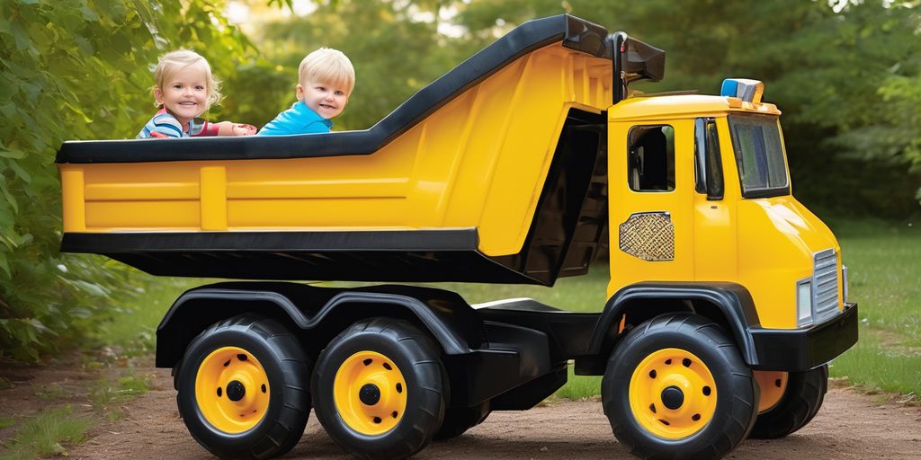 kids dump truck ride-on