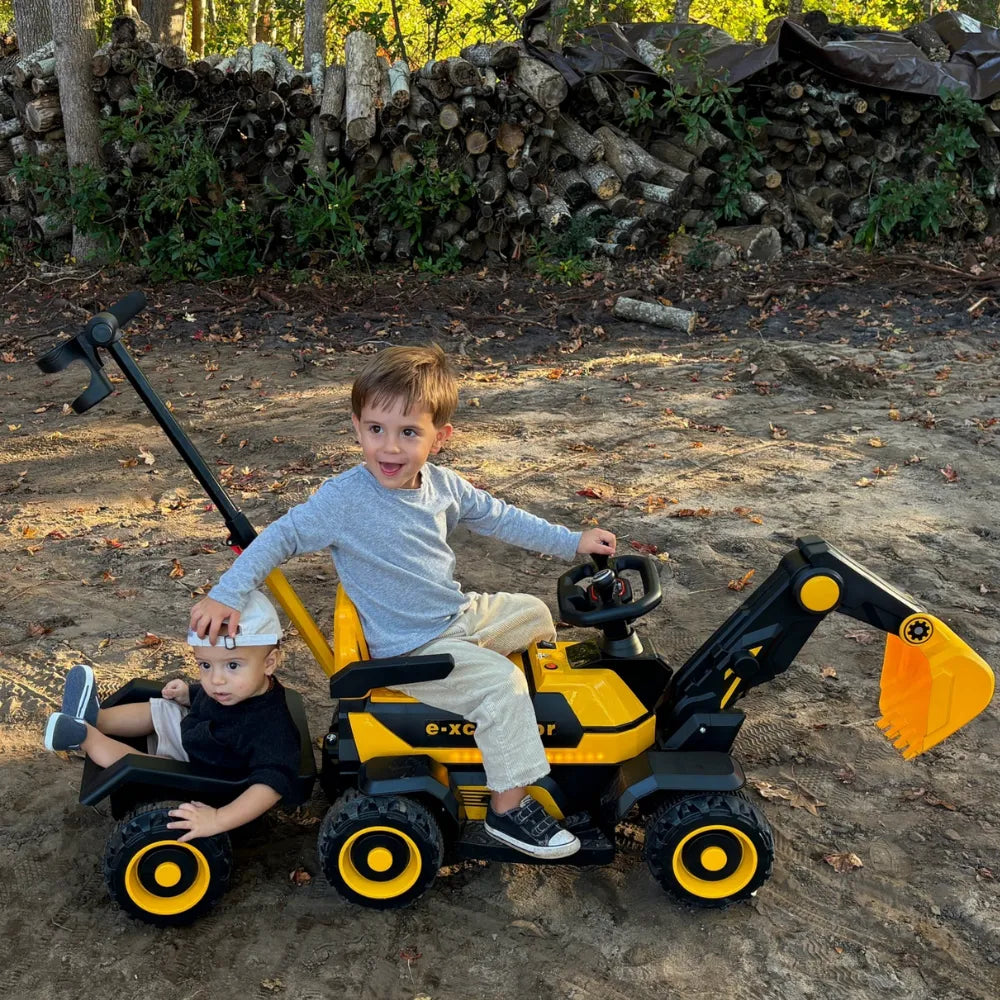 Little Ones Excavator Ride On Tough Trucks For Kids