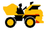 logo of Tough Trucks For Kids | Ride-On Construction Toys for 3-8 years old.